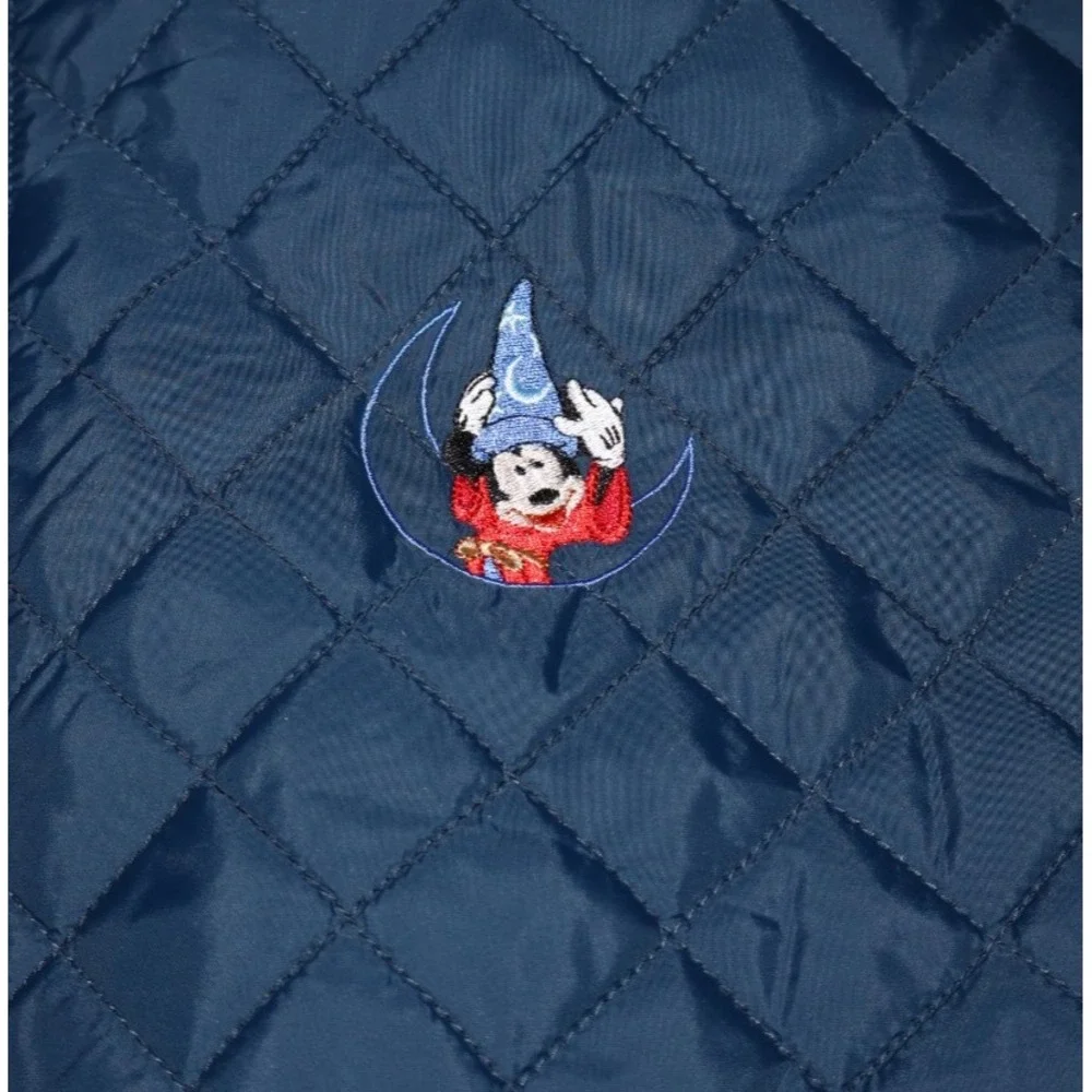 DISNEY D23 2024 Quilted Blue Mickey Sorcerer Vest XXXL Women's 2XL XXL NEW